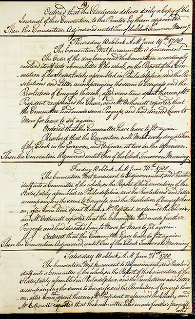 Journal of the Proceedings of the Poughkeepsie Convention thumbnail page 21