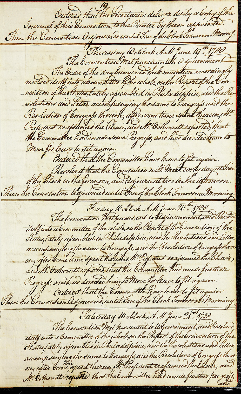 Journal of the Proceedings of the Poughkeepsie Convention page 21