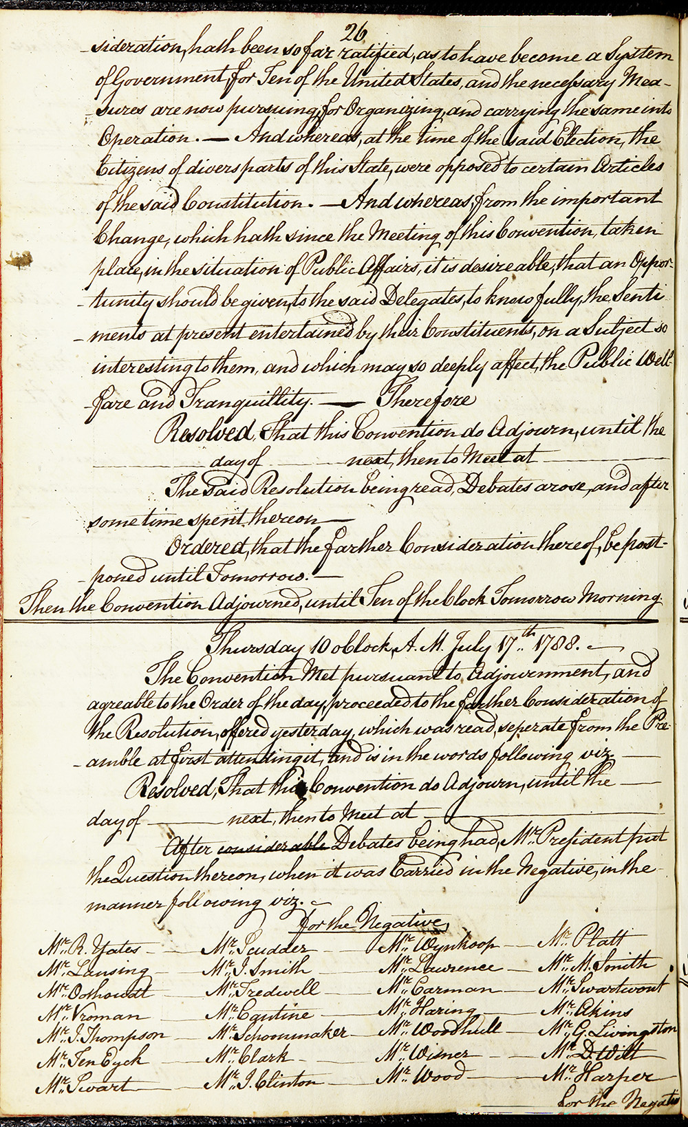 Journal of the Proceedings of the Poughkeepsie Convention page 28