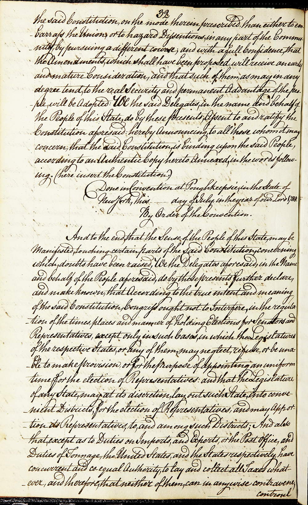 Journal of the Proceedings of the Poughkeepsie Convention page 34