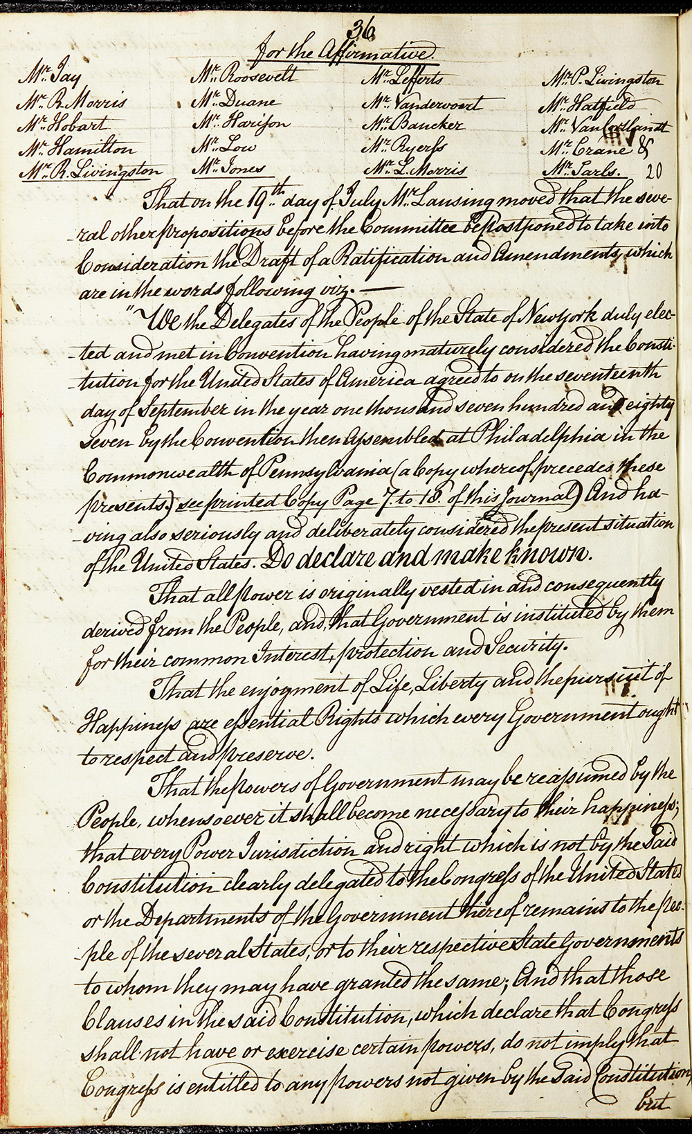 Journal of the Proceedings of the Poughkeepsie Convention page 38