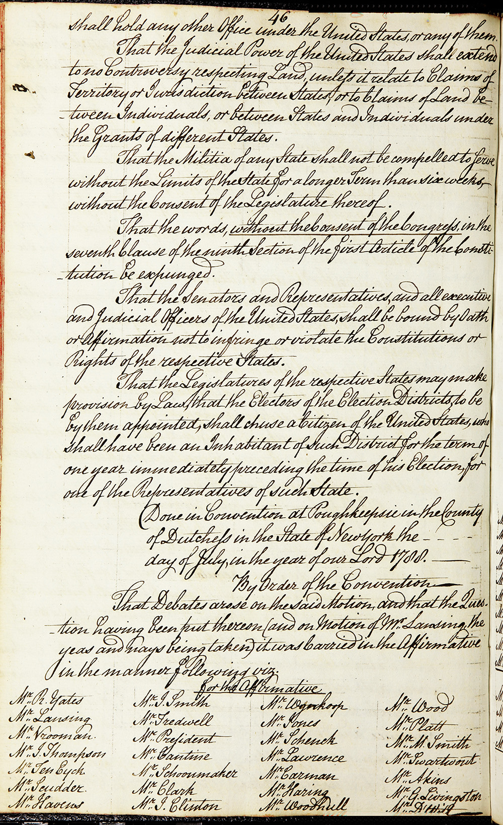 Journal of the Proceedings of the Poughkeepsie Convention page 48