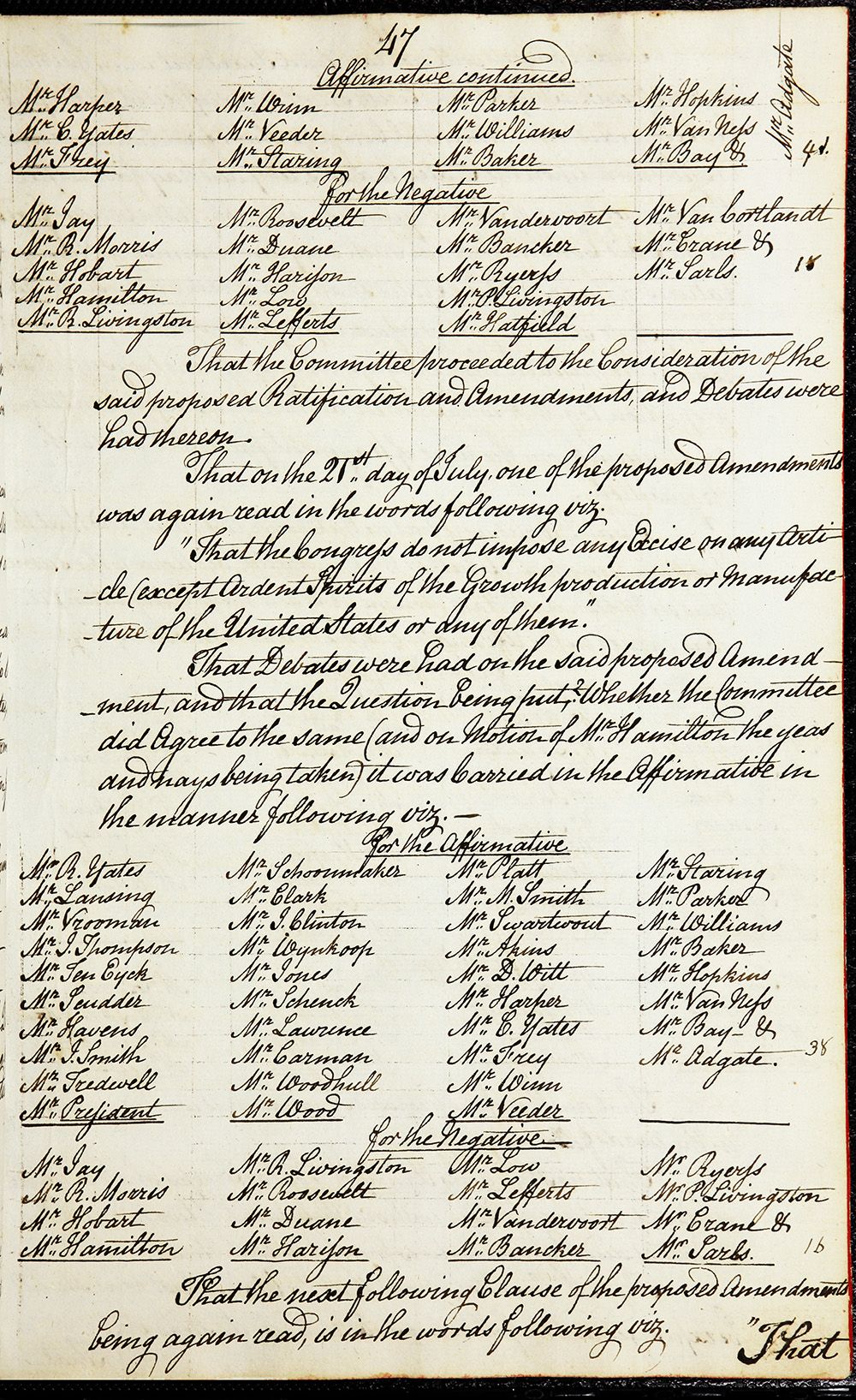 Journal of the Proceedings of the Poughkeepsie Convention page 49