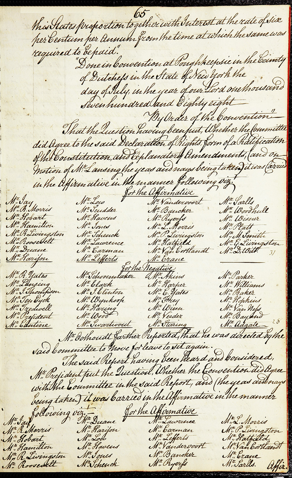 Journal of the Proceedings of the Poughkeepsie Convention page 67