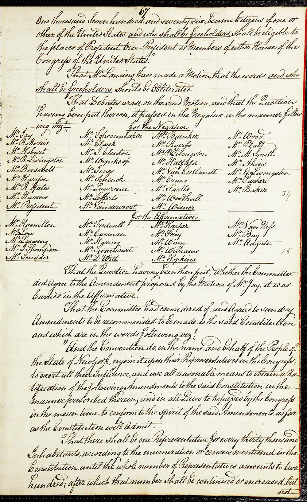 Journal of the Proceedings of the Poughkeepsie Convention page 69