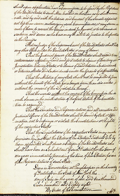 Journal of the Proceedings of the Poughkeepsie Convention thumbnail page 74
