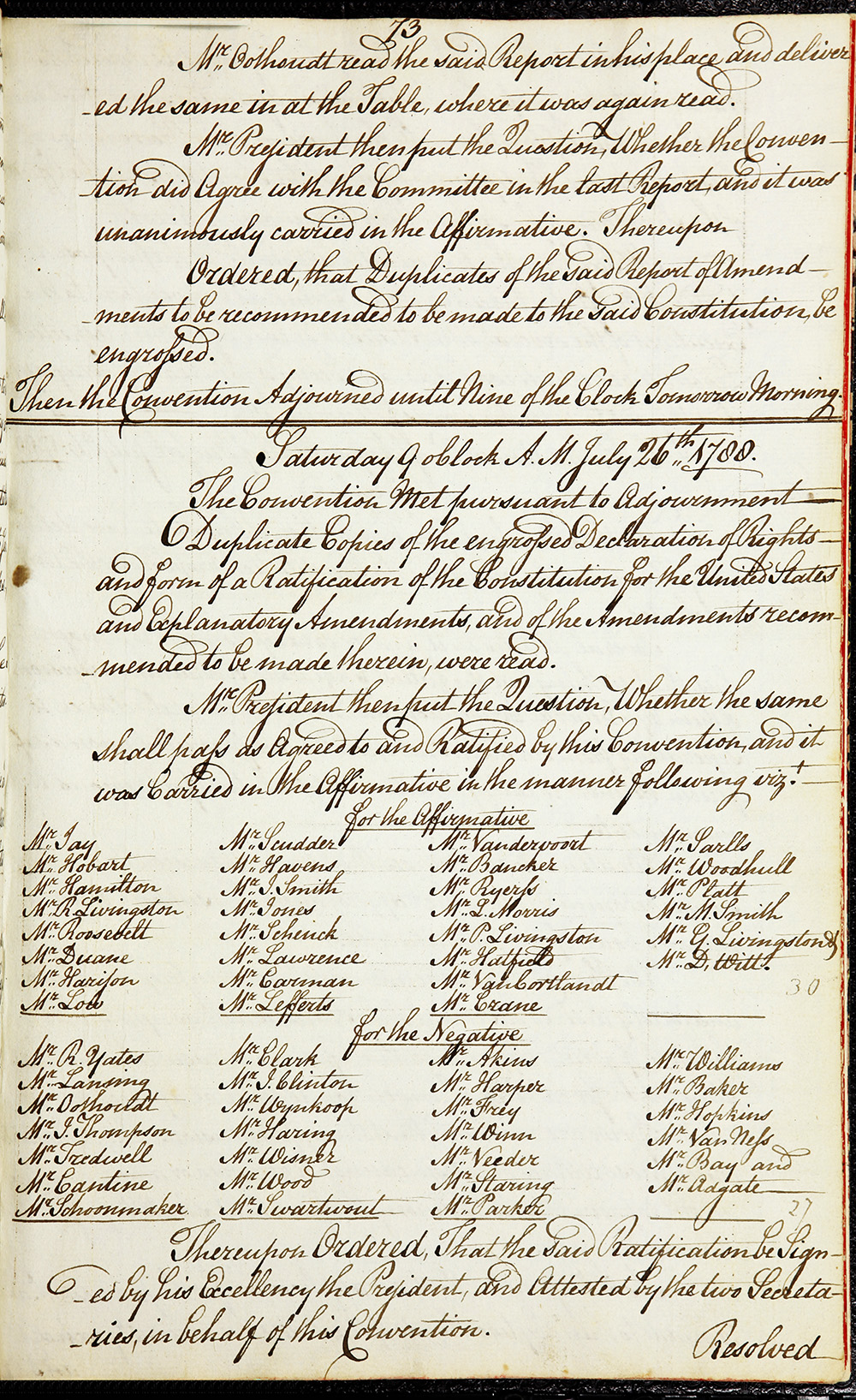 Journal of the Proceedings of the Poughkeepsie Convention page 75