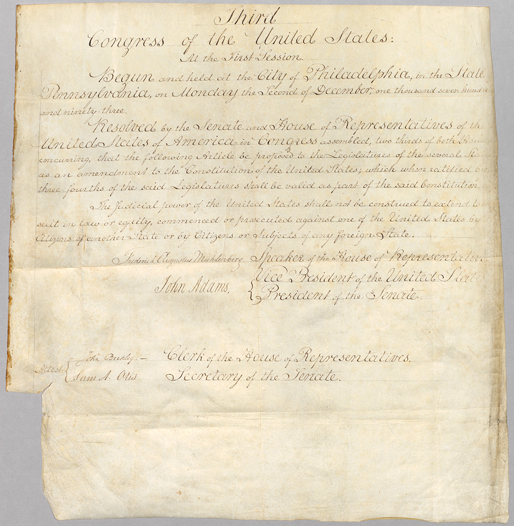 Engrossed Copy of the United States Constitution, 1788 page 7