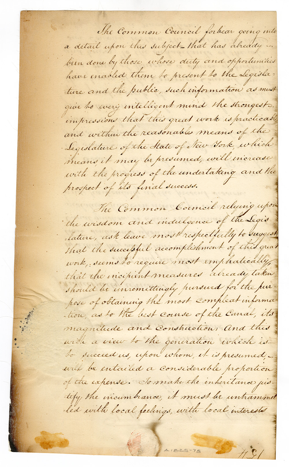 Memorial of the Mayor, Aldermen and Commonalty of the City of New York relative to canals page 2