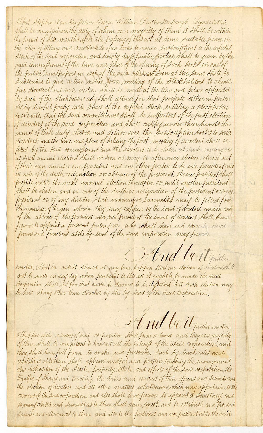 An Act to Incorporate the Mohawk and Hudson Rail Road Company page 2