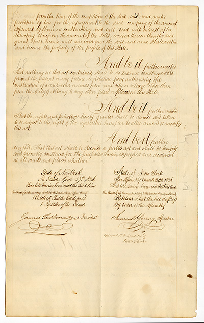 Load An Act to Incorporate the Mohawk and Hudson Rail Road Company in Main Document Viewer