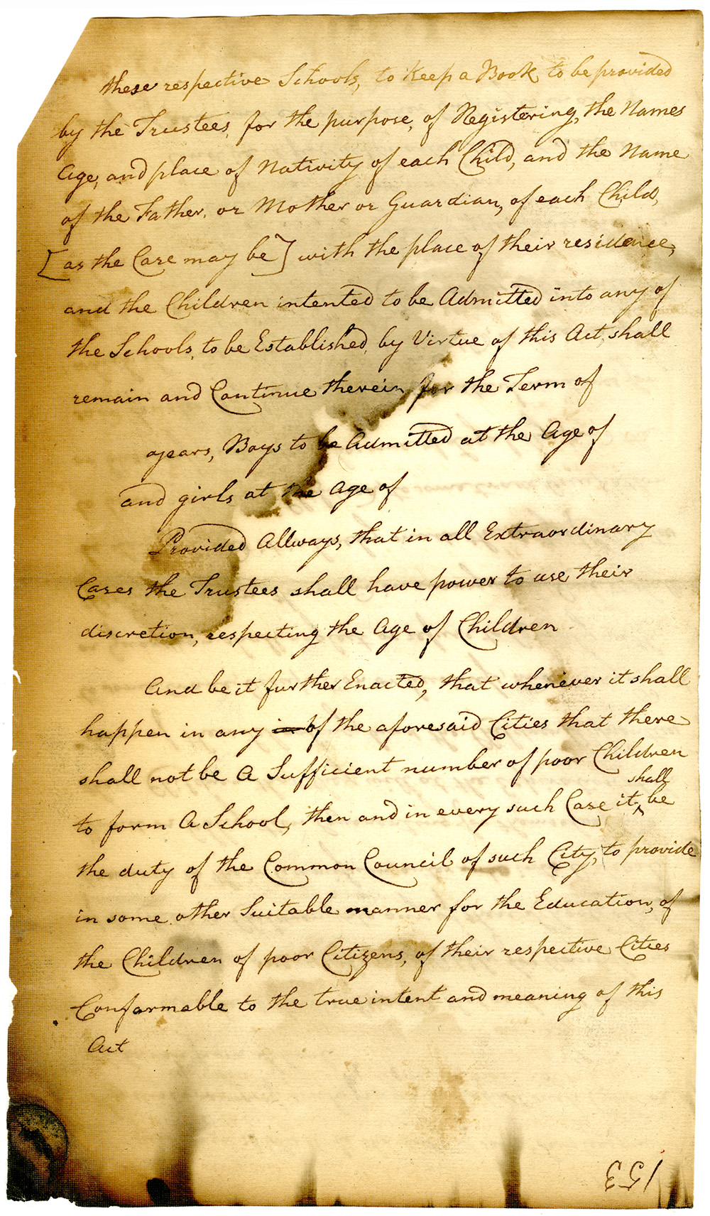 Petition supporting educational opportunity for the poor page 6