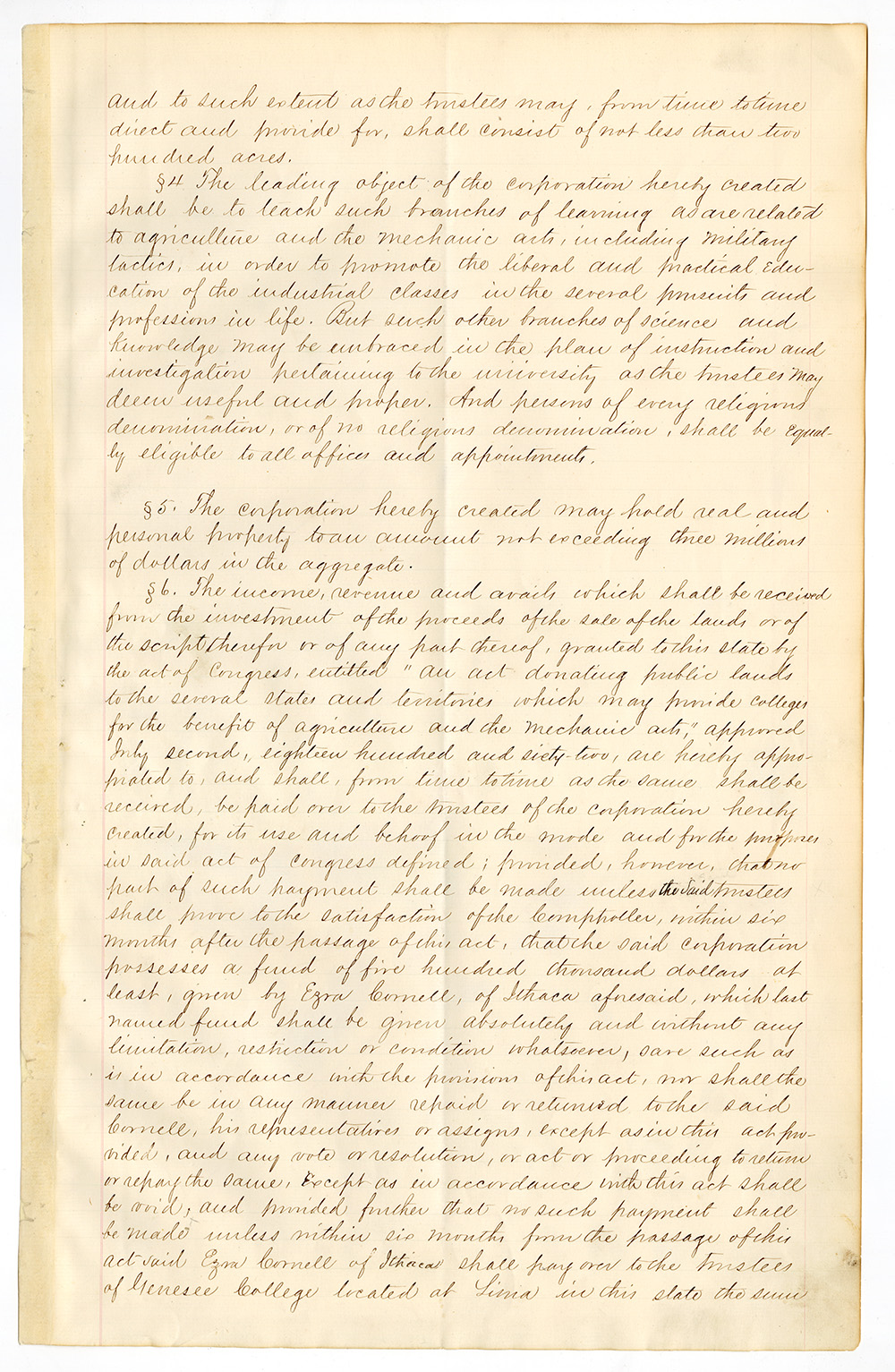 An Act to Establish Cornell University page 2