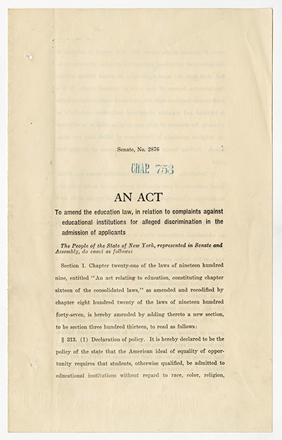 New York's Education Antidiscrimination Law thumbnail page 1