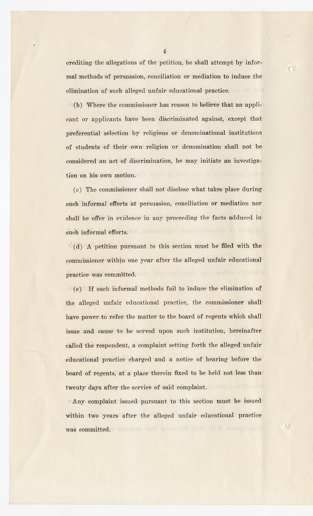 New York's Education Antidiscrimination Law page 4