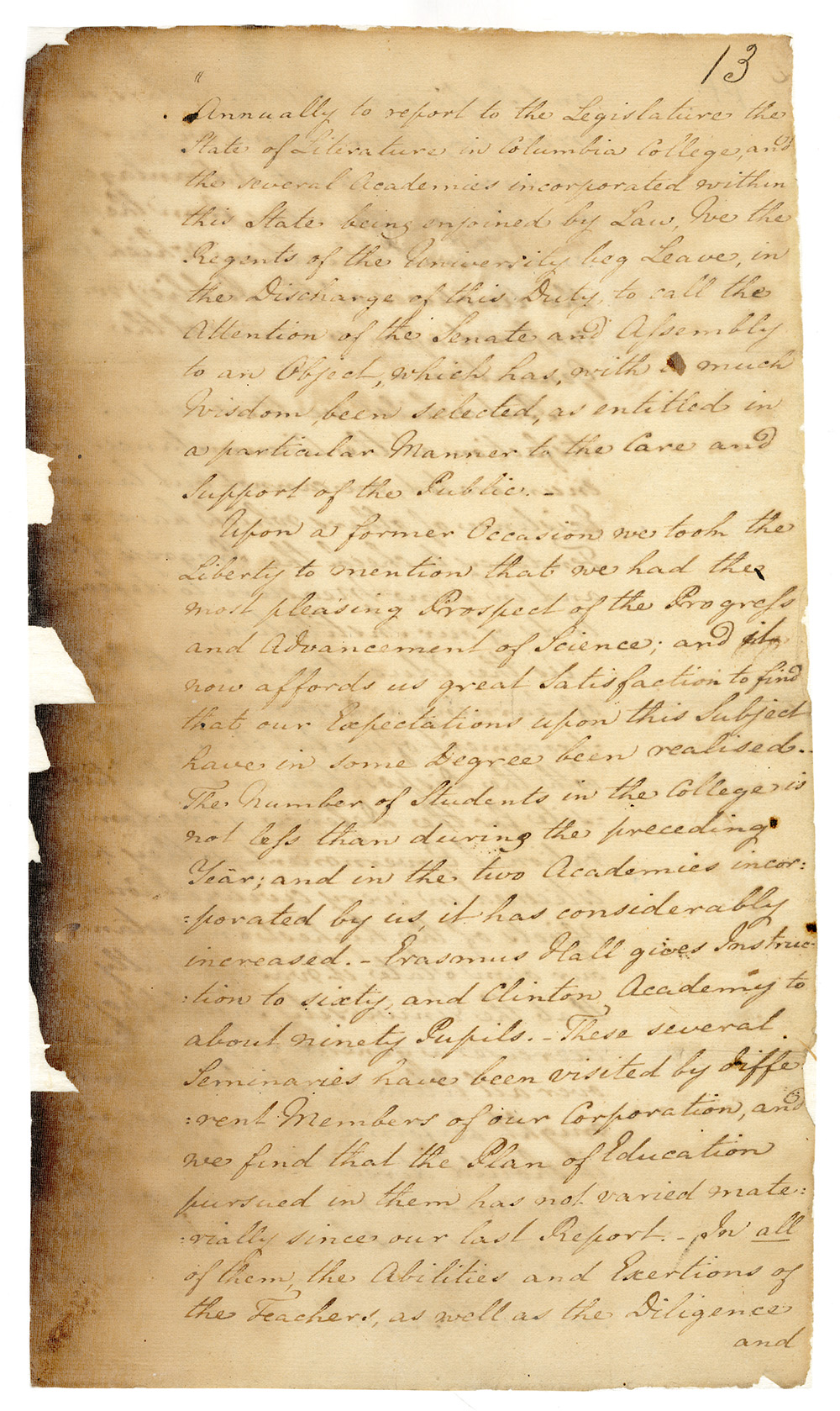 Report of the Regents of the University of the State of New York page 1