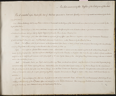 New York Adopts a State Bill of Rights, January 19, 1787