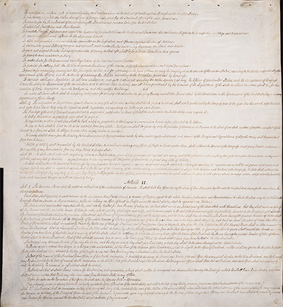 Load The Ratification of the proposed Constitution of the United States by the State of New York in Convention Assembled at Poughkeepsie, July 26, 1788 in Main Document Viewer