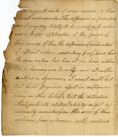 Load "On Slavery" by Daniel Tompkins, June 28, 1793 in Main Document Viewer