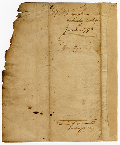 Load "On Slavery" by Daniel Tompkins, June 28, 1793 in Main Document Viewer