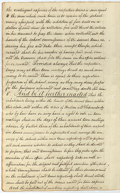 An Act for the establishment of Common Schools thumbnail page 4