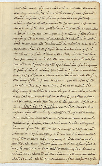 An Act for the establishment of Common Schools thumbnail page 5