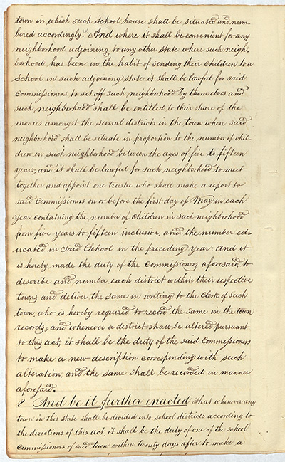 An Act for the establishment of Common Schools thumbnail page 6