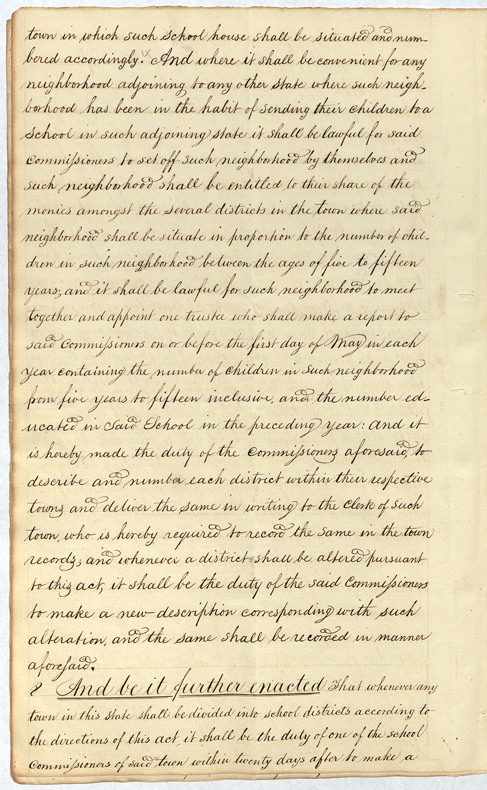 An Act for the establishment of Common Schools page 6