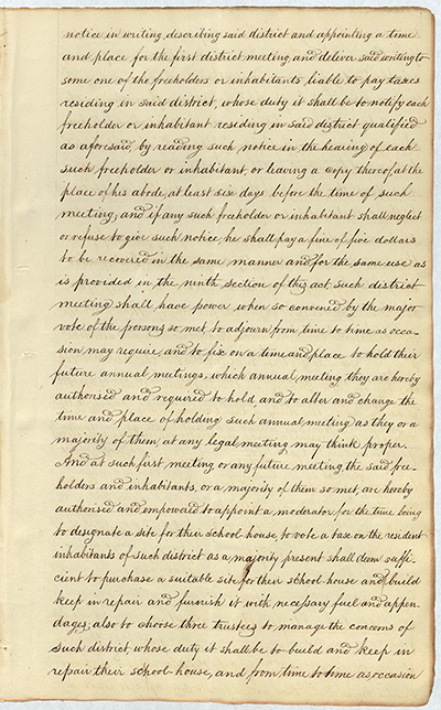 An Act for the establishment of Common Schools thumbnail page 7