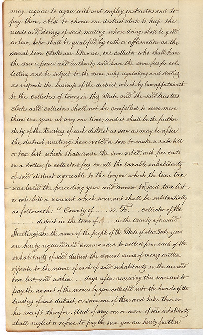 An Act for the establishment of Common Schools thumbnail page 8