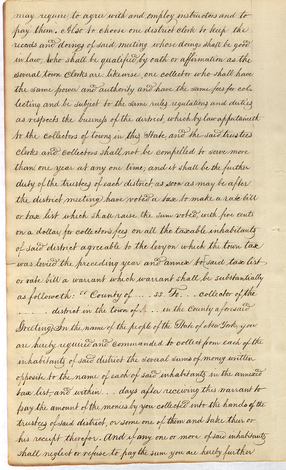 An Act for the establishment of Common Schools page 8