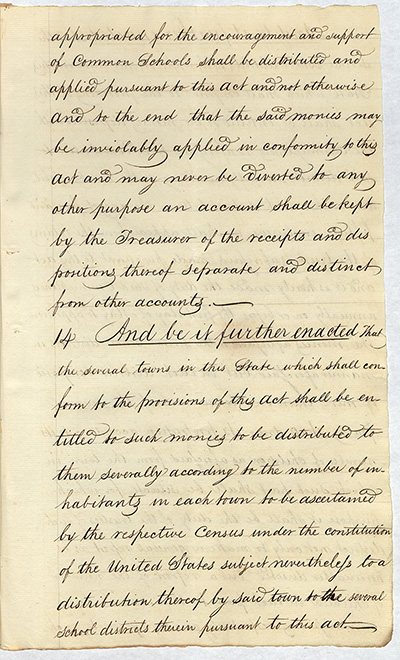An Act for the establishment of Common Schools thumbnail page 11