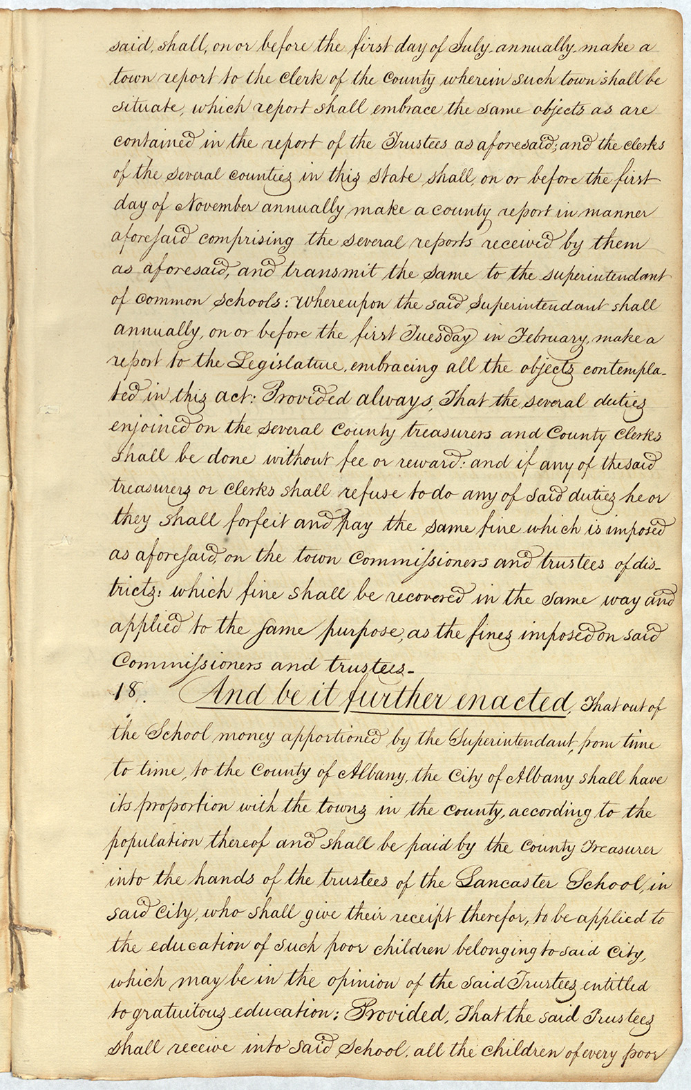 An Act for the establishment of Common Schools page 15