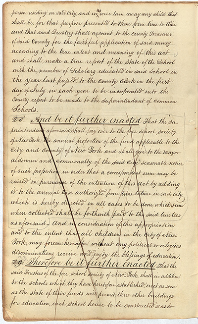 An Act for the establishment of Common Schools thumbnail page 16