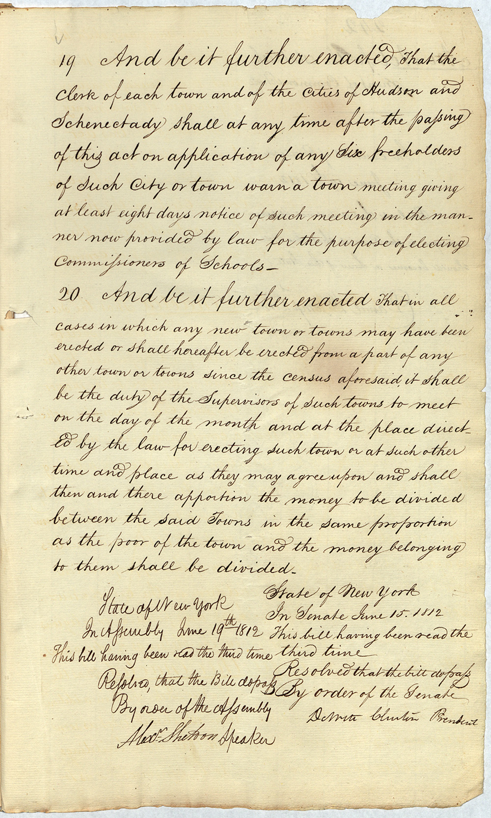 An Act for the establishment of Common Schools page 17