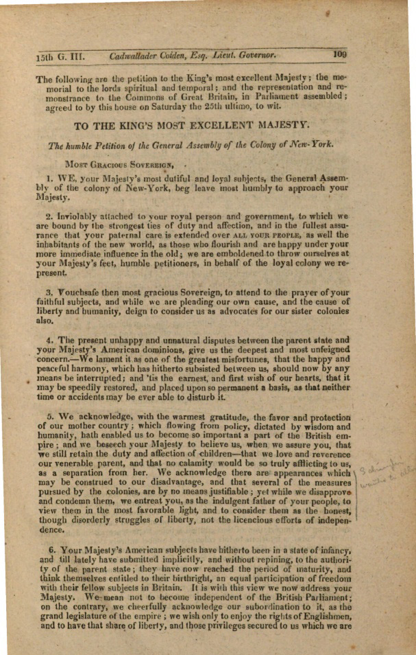 Appealing for reconciliation with Britain, March 25, 1775 page 2