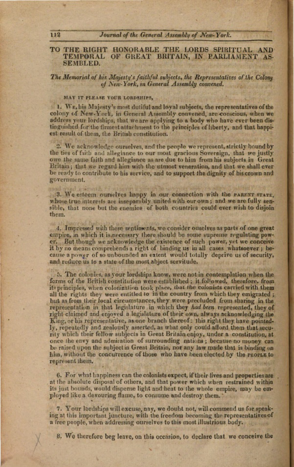 Appealing for reconciliation with Britain, March 25, 1775 page 5
