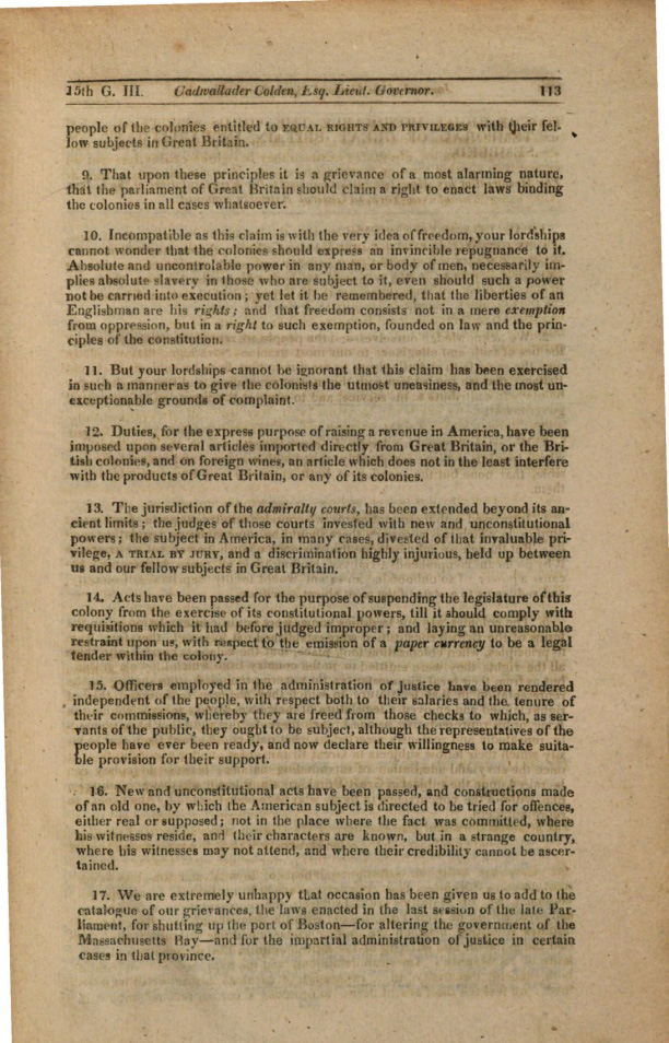 Appealing for reconciliation with Britain, March 25, 1775 page 6