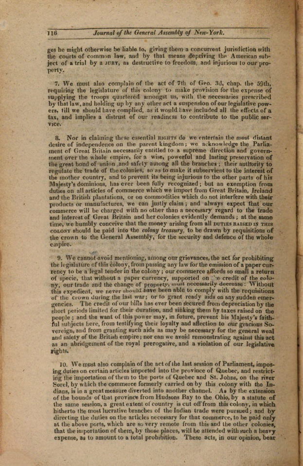 Appealing for reconciliation with Britain, March 25, 1775 page 9