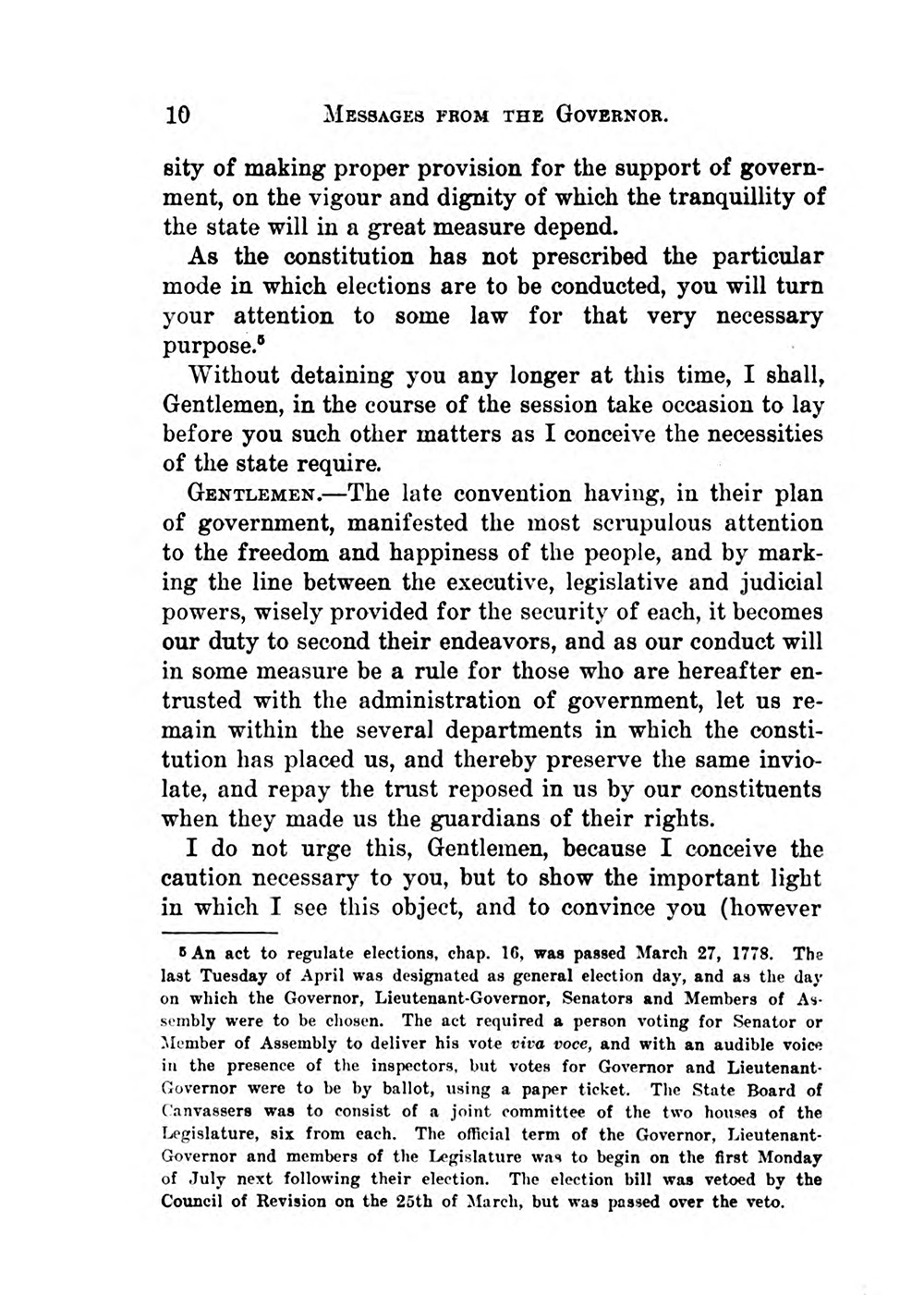 The new governor defines the executive’s role, September 10, 1777 page 4