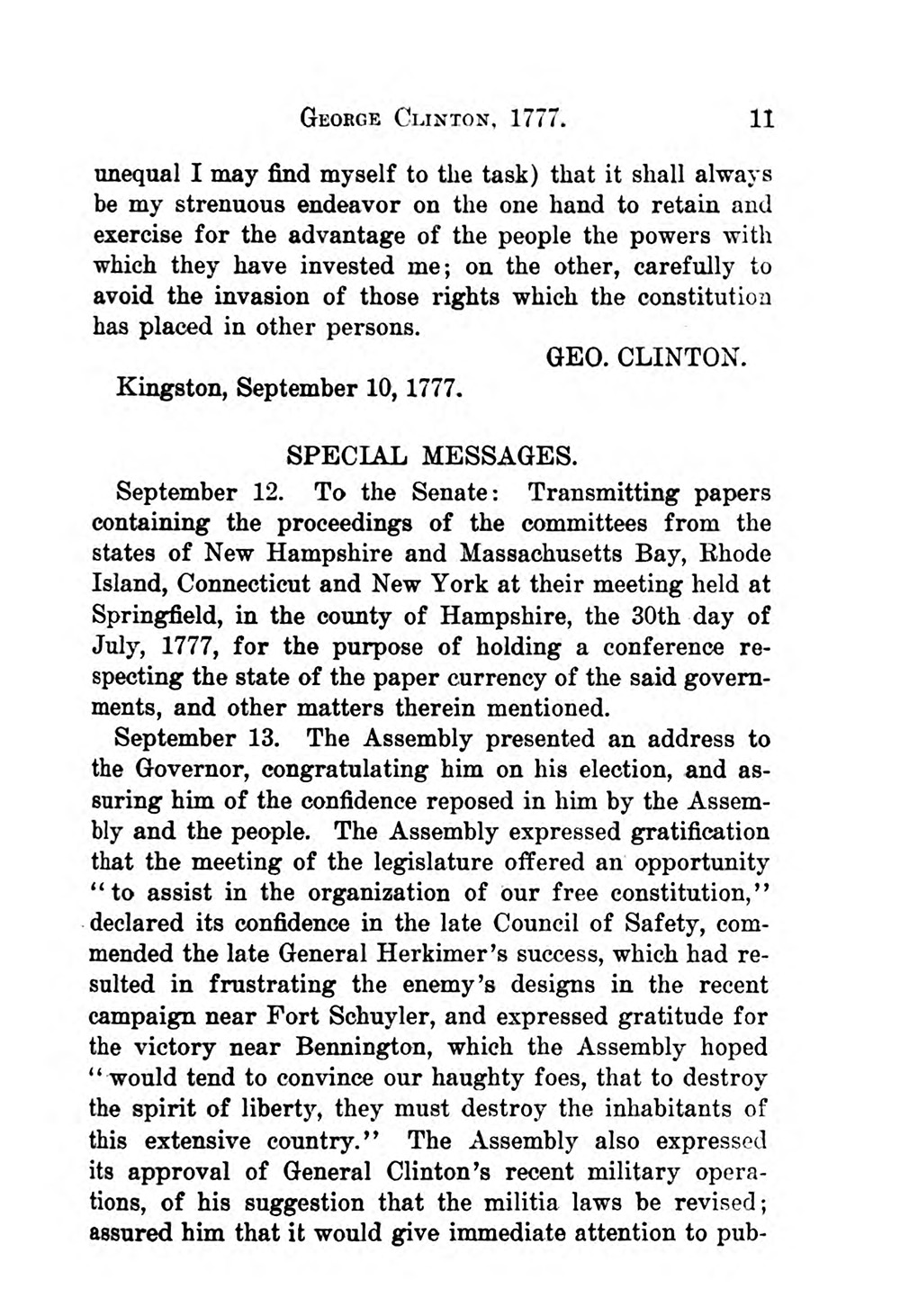 The new governor defines the executive’s role, September 10, 1777 page 5