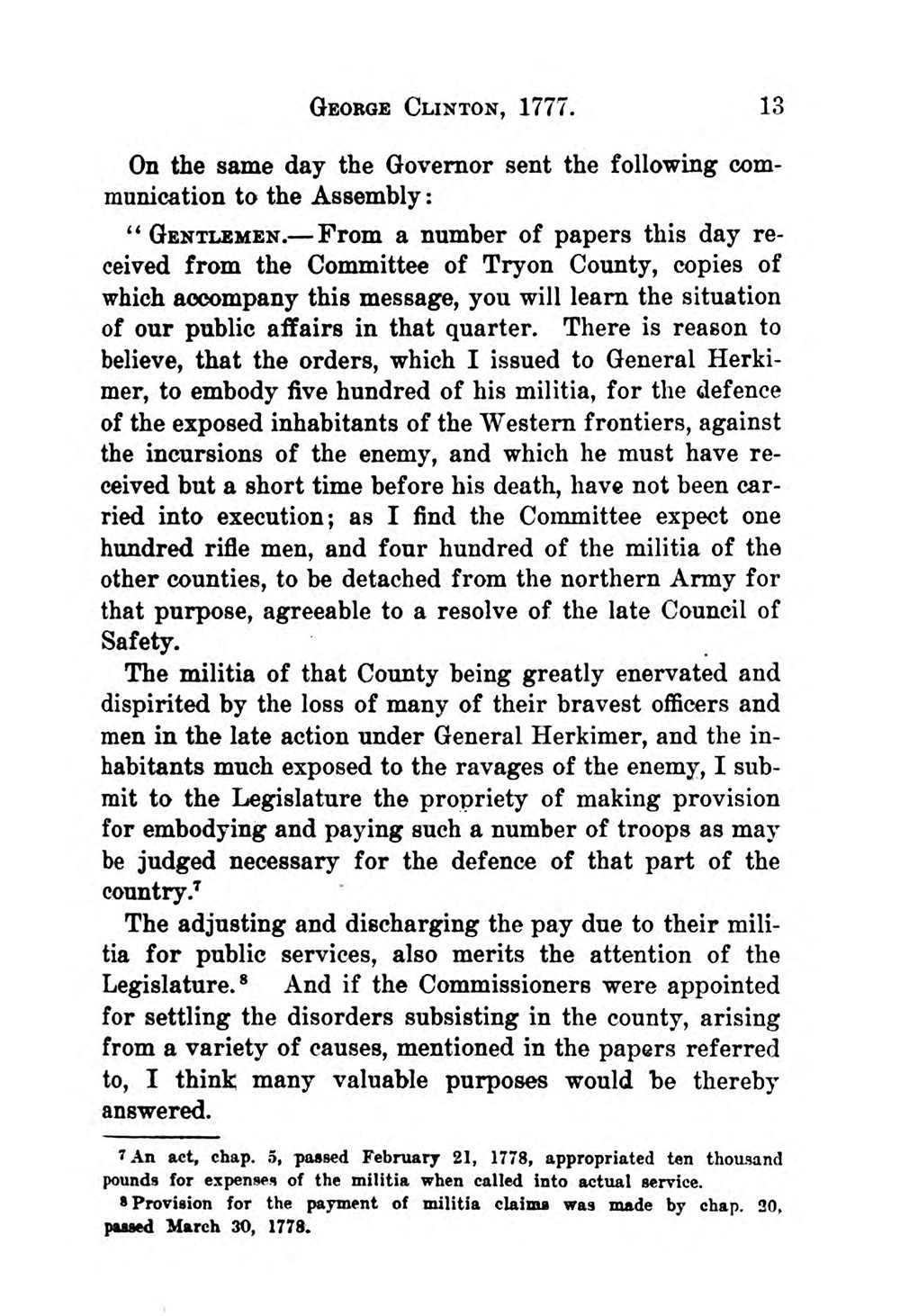 The new governor defines the executive’s role, September 10, 1777 page 7