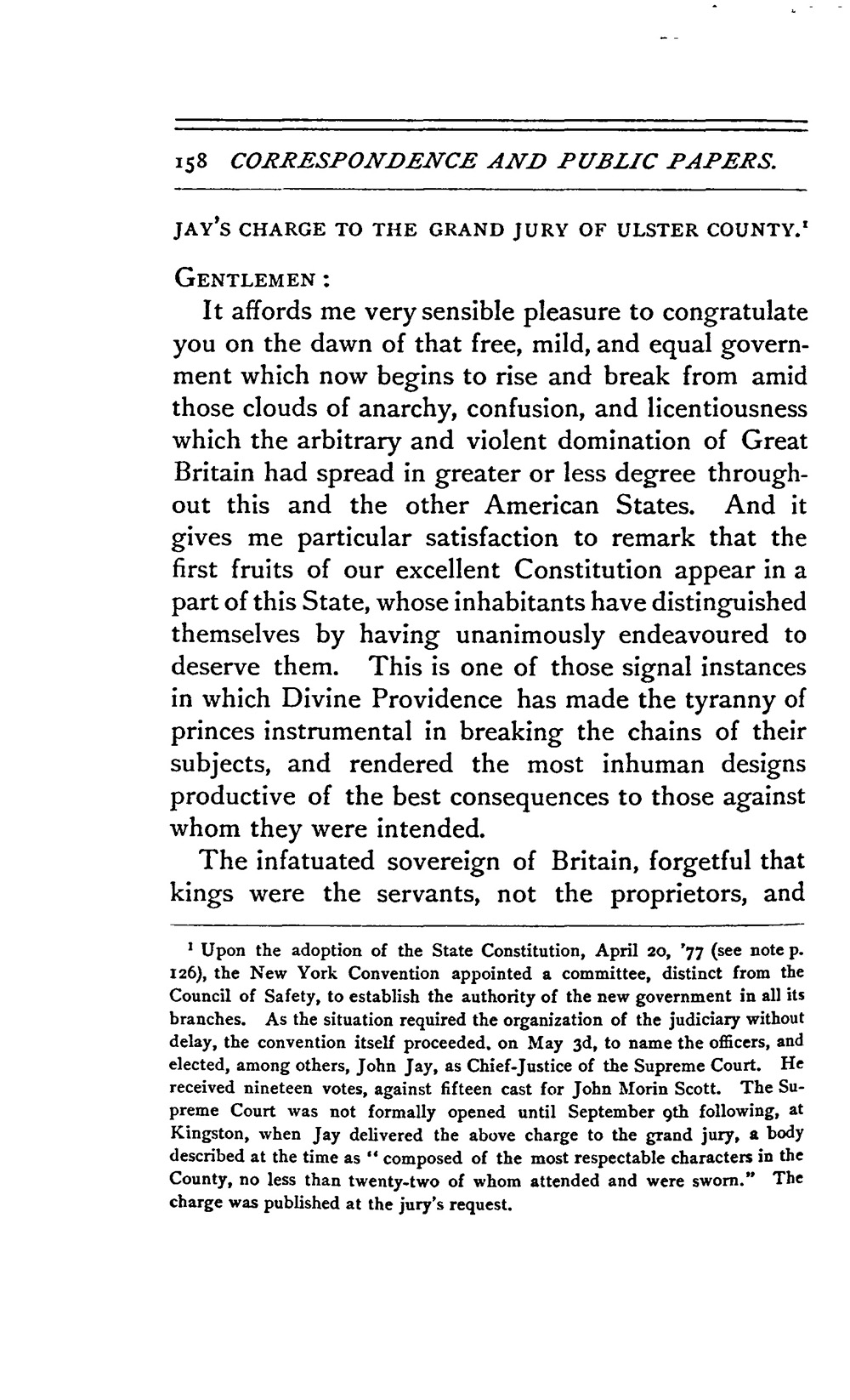 The new Chief Justice explains citizens’ rights and responsibilities under the new constitution, September 9, 1777 page 1