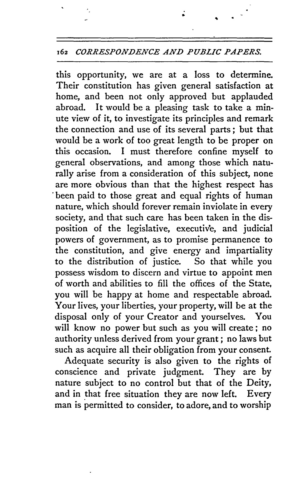 The new Chief Justice explains citizens’ rights and responsibilities under the new constitution, September 9, 1777 page 5