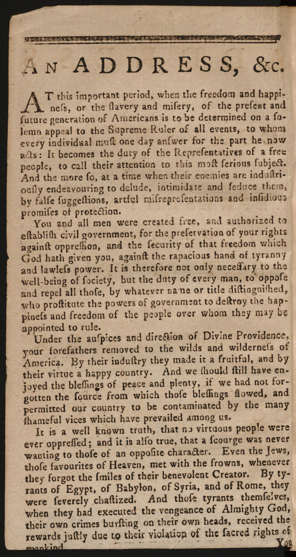 An Address of the Convention of Representatives of the State of New York to Their Constituents, December 23, 1776 page 2