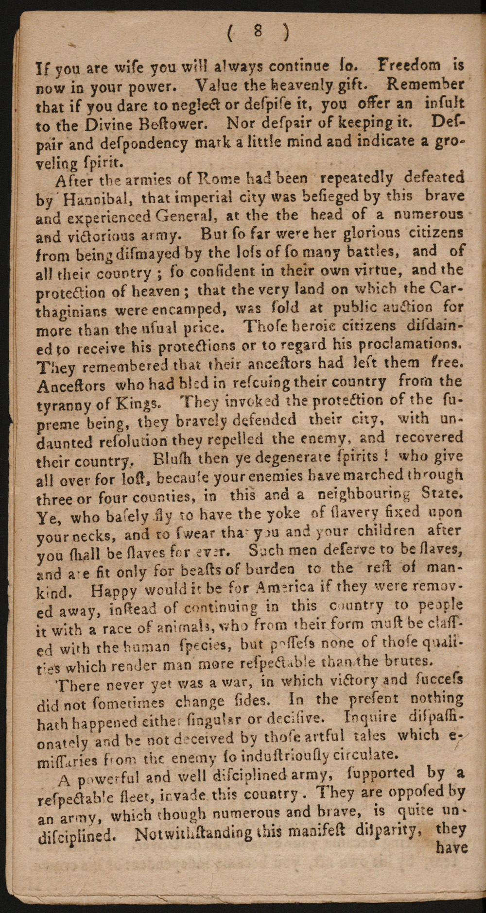An Address of the Convention of Representatives of the State of New York to Their Constituents, December 23, 1776 page 8