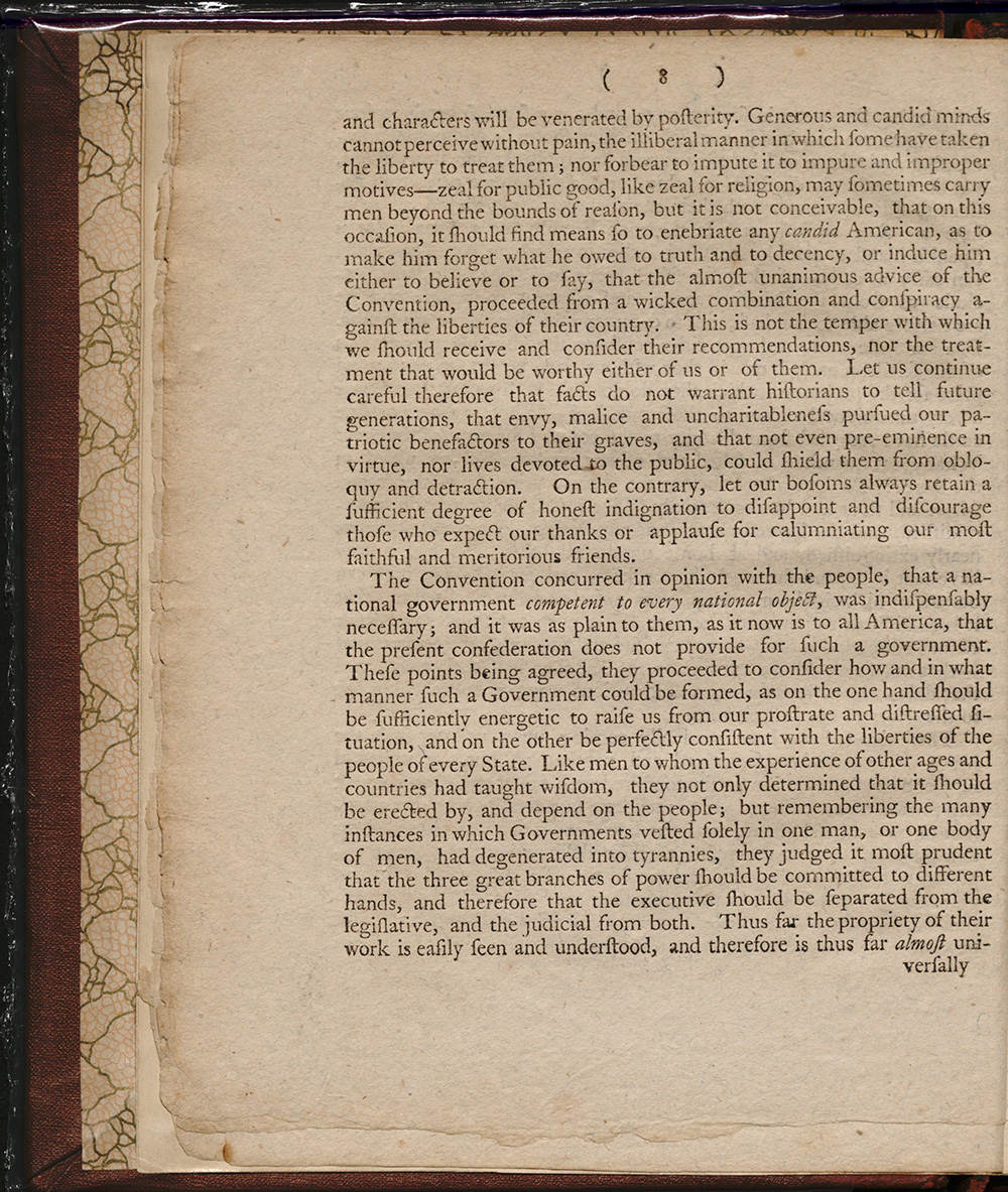 An Address to the People of the State of New York on the Subject of the Constitution, Agreed Upon at Philadelphia, the 17th of September, 1787, April 12, 1788 page 7