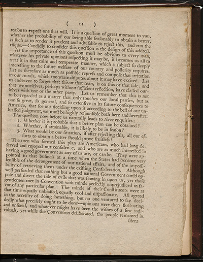 Load An Address to the People of the State of New York on the Subject of the Constitution, Agreed Upon at Philadelphia, the 17th of September, 1787, April 12, 1788 in Main Document Viewer