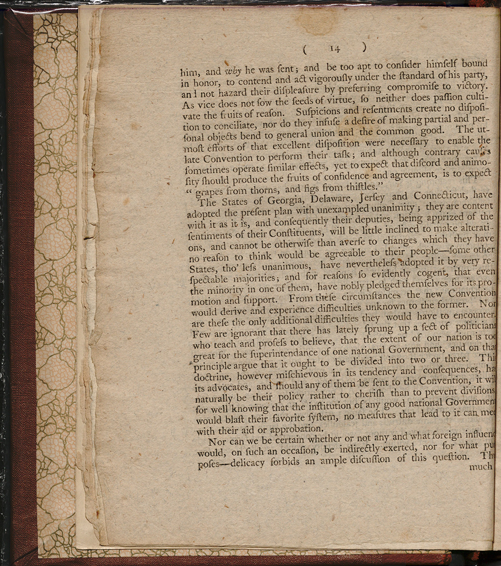 An Address to the People of the State of New York on the Subject of the Constitution, Agreed Upon at Philadelphia, the 17th of September, 1787, April 12, 1788 page 13