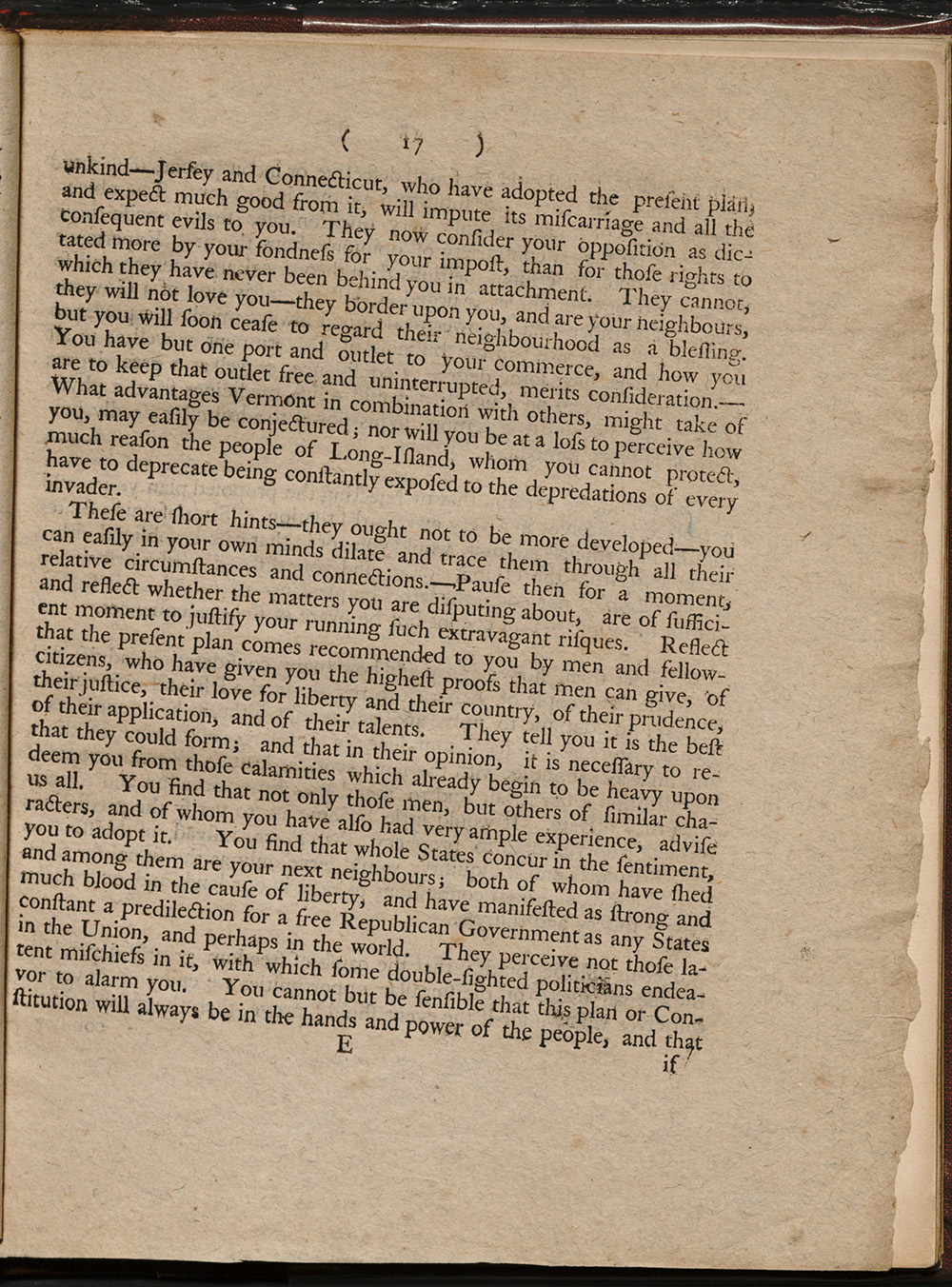 An Address to the People of the State of New York on the Subject of the Constitution, Agreed Upon at Philadelphia, the 17th of September, 1787, April 12, 1788 page 16